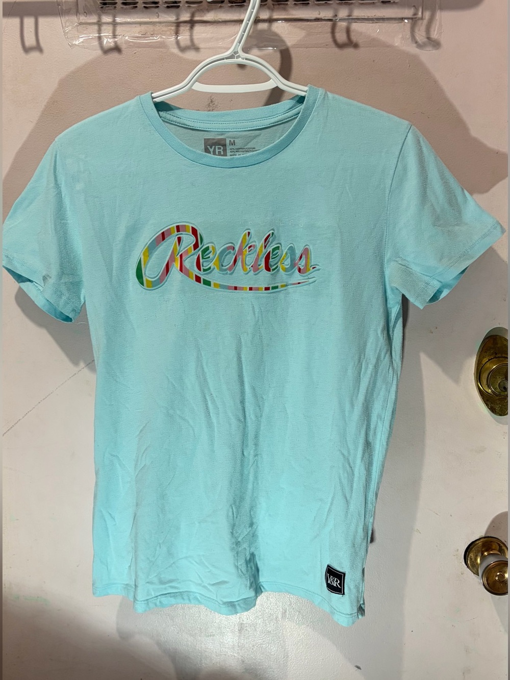 Youth Reckless Light Blue Graphic Tee
